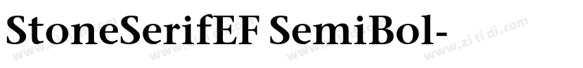 StoneSerifEF SemiBol字体转换
